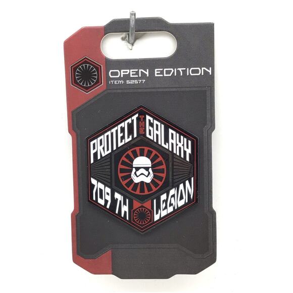 Disney Parks Pin Star Wars Stormtrooper Protect Galaxy 709th Legion Badge - Picture 1 of 4